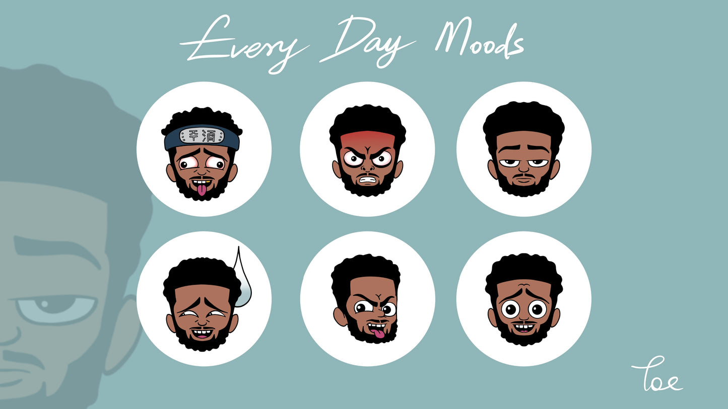 Toe Head Stickers
